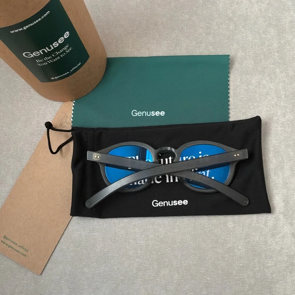 Genusee Smoke Blue Filtered Blue Light Glasses One Size